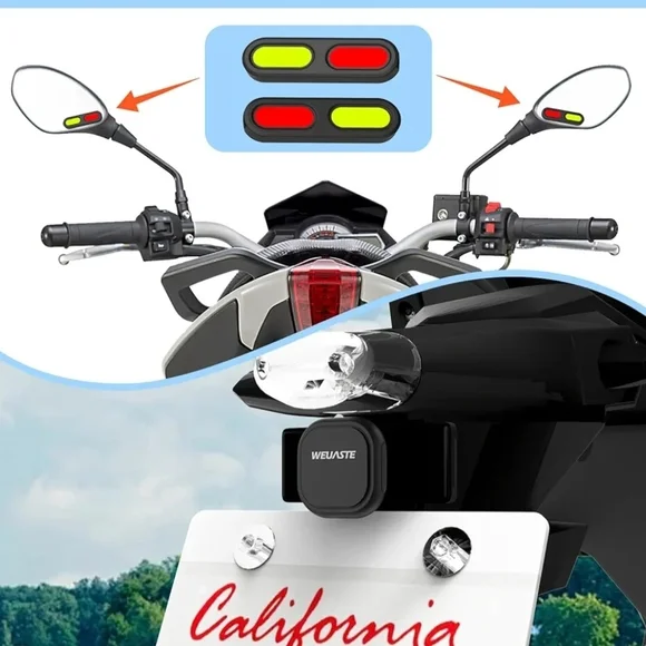 WEVASTE Motorcycle Handlebar Signal Lights - Picture 2 of 6